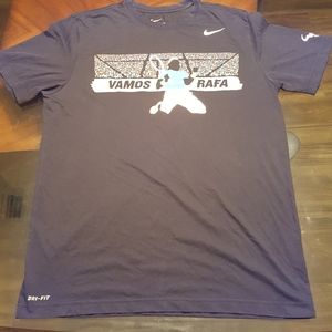 Nike Vamos Rafa Rafael Nadal Dri Fit Shirt. Black